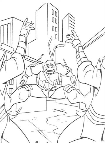 Kids-n-fun.com | 80 coloring pages of Ninja Turtles